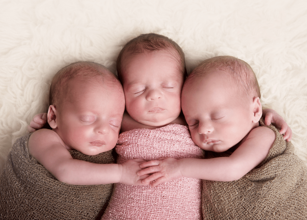 triplet baby photoshoot, Southampton